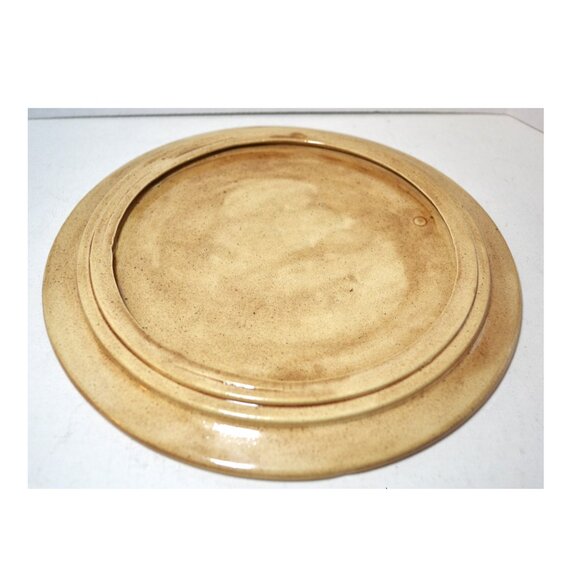 Vintage Hobbyest Piece Ceramic Cheese Wheel Cover With Plate Dining Decor - Picture 6 of 6